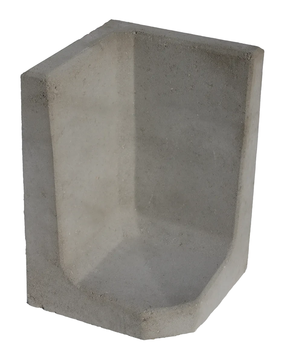L-Hoekelement Antra 40x60x40cm Antraciet