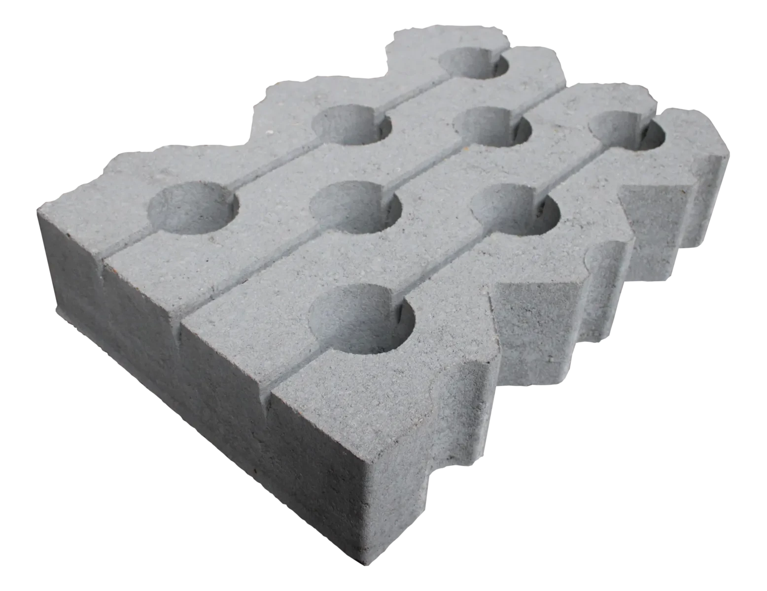 Grasbetontegel type K (40 cm. zijde vlak + bovenzijde vlak) K85912 klasse B BK15 GRN+ 60x40x12cm