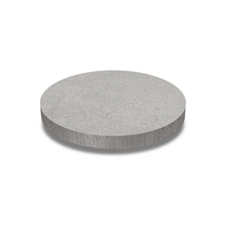Oud hollandse tegel rond 100x100x7 grijs