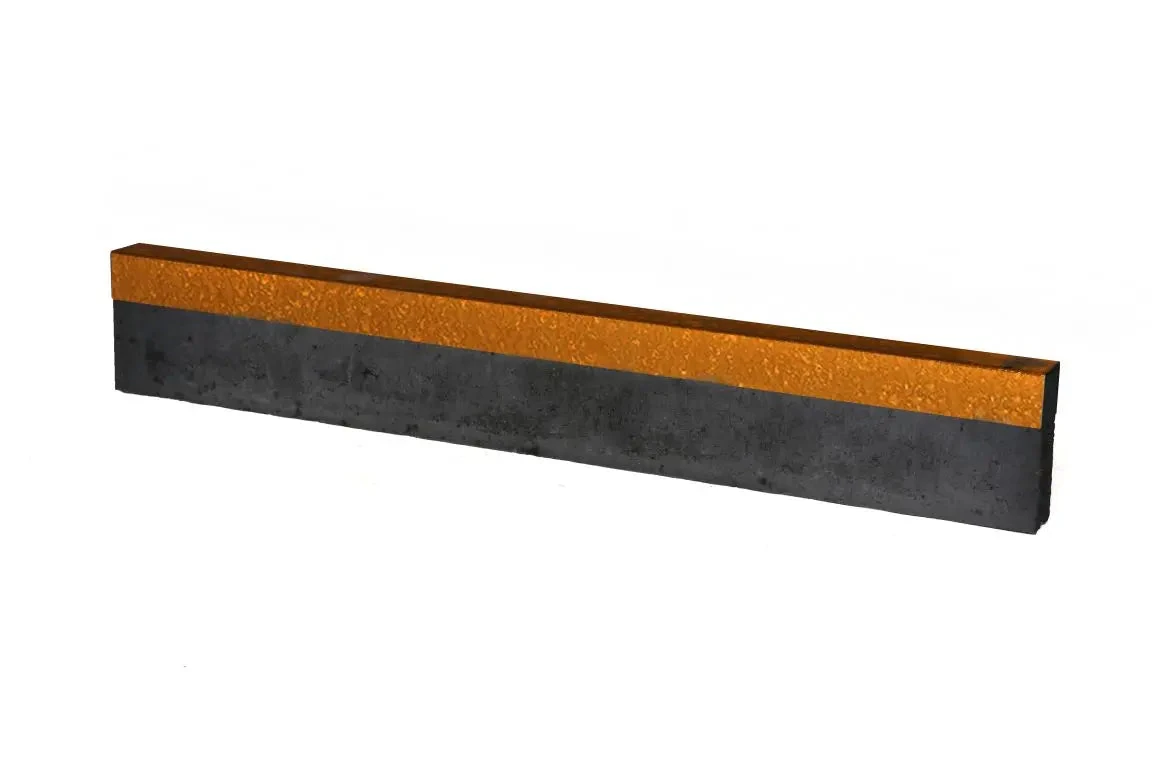 Overzetprofiel Opsluitband 6cm Gelijkz. 220x4x4x6,5 Corten