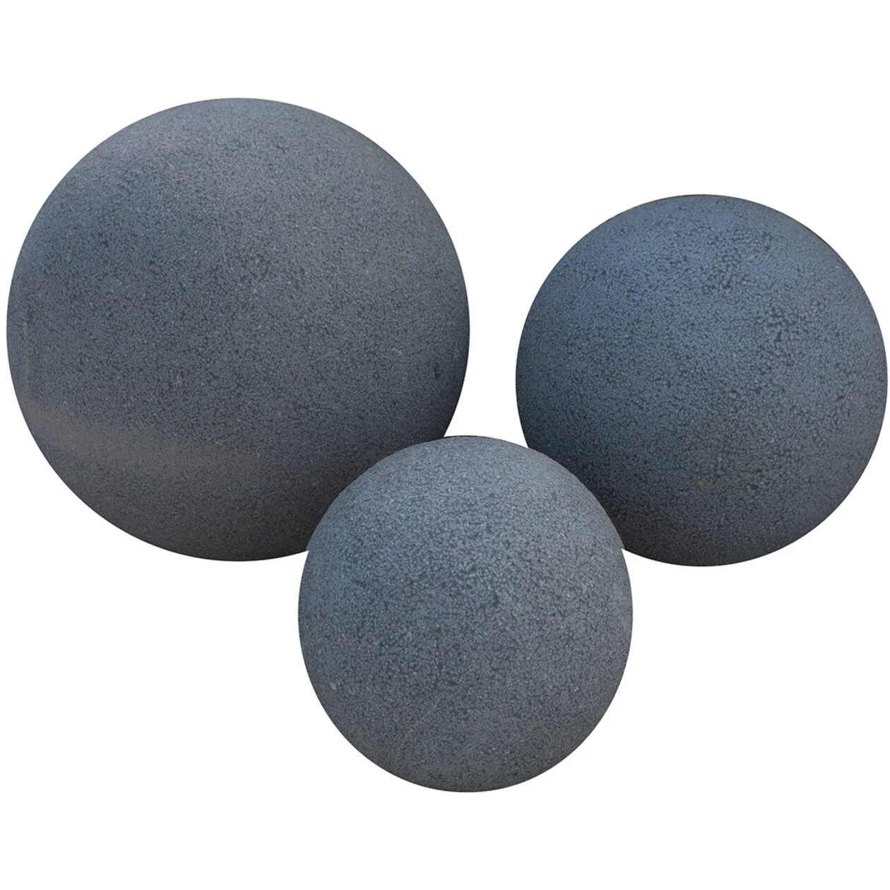 Set bollen Black granite, gepolijst