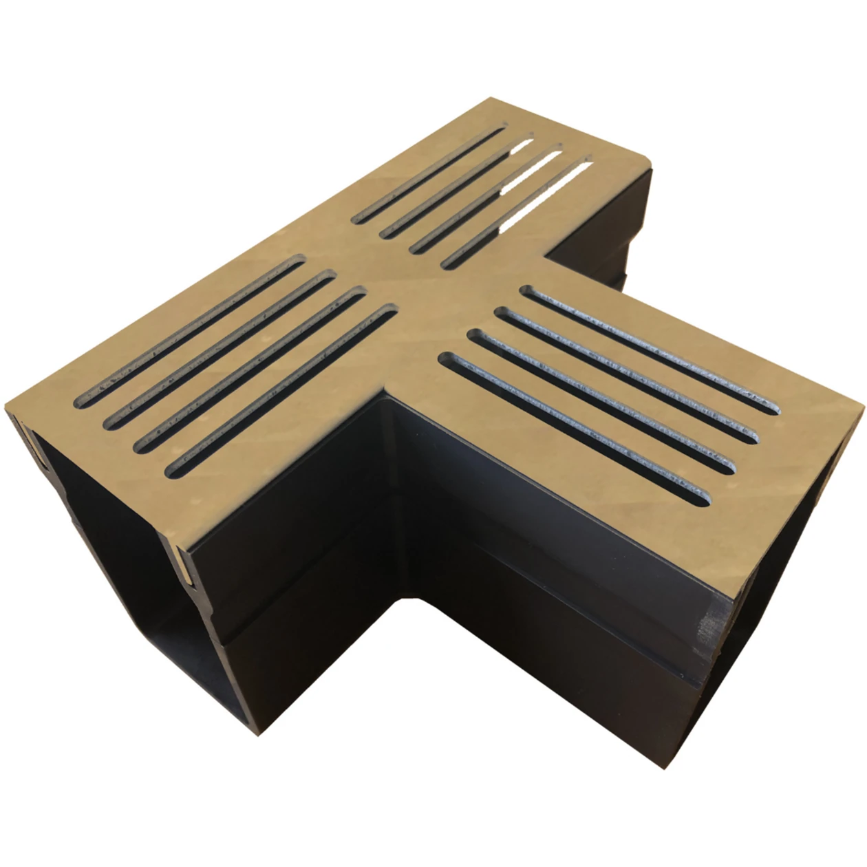 Gardendrain TEE Section Corten 65/100 mm