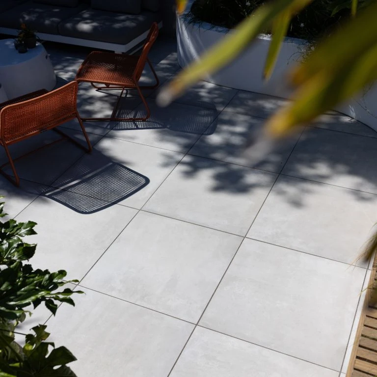 GeoCeramica® Concreet 60x60x4cm Silver
