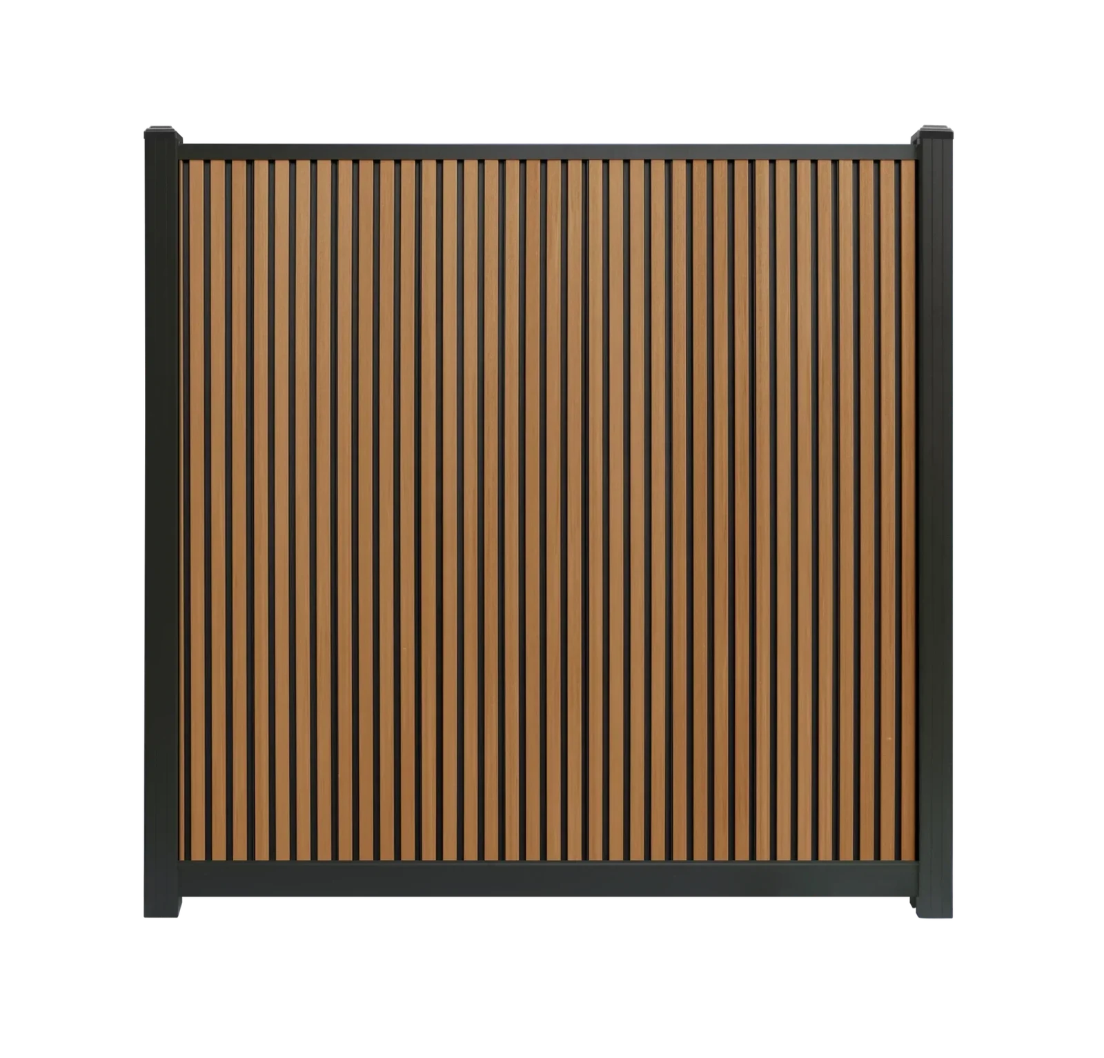 Composiet schutting Rhombus Teak Verticaal