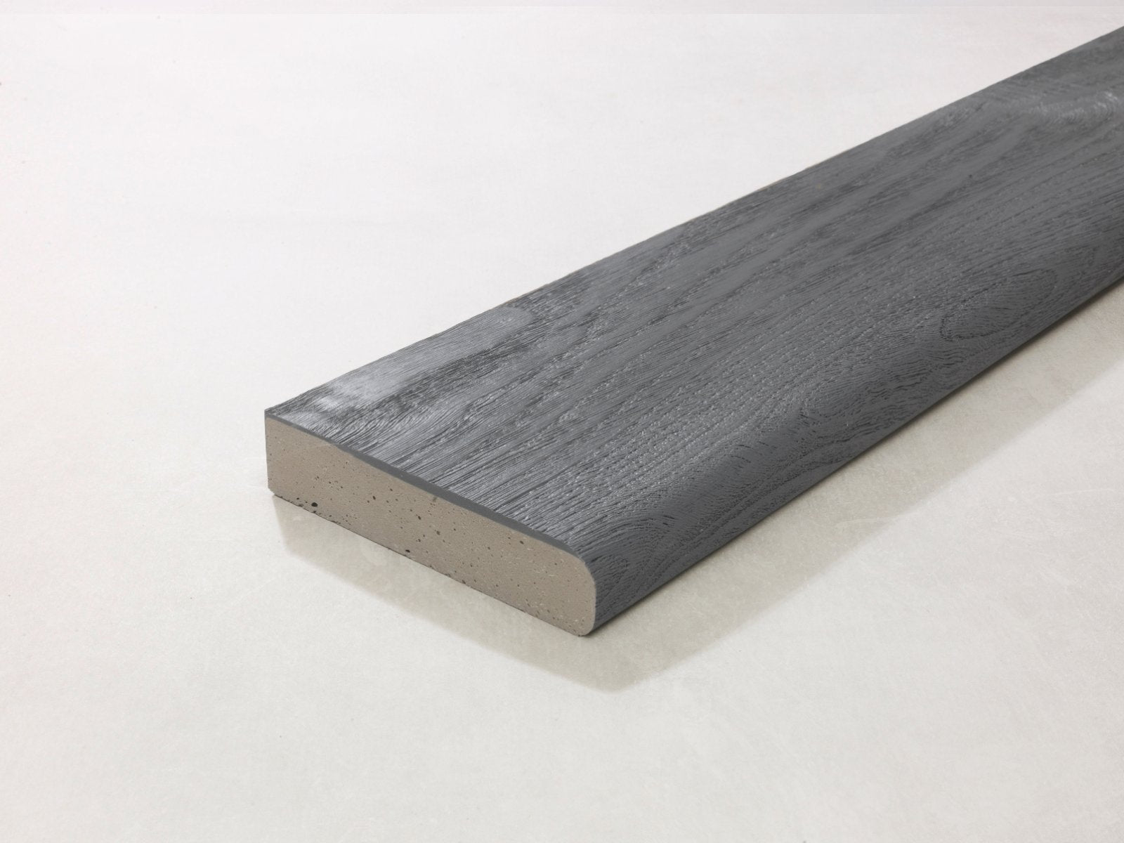 Millboard Bullnose Board Brushed Basalt 3600x150x32mm