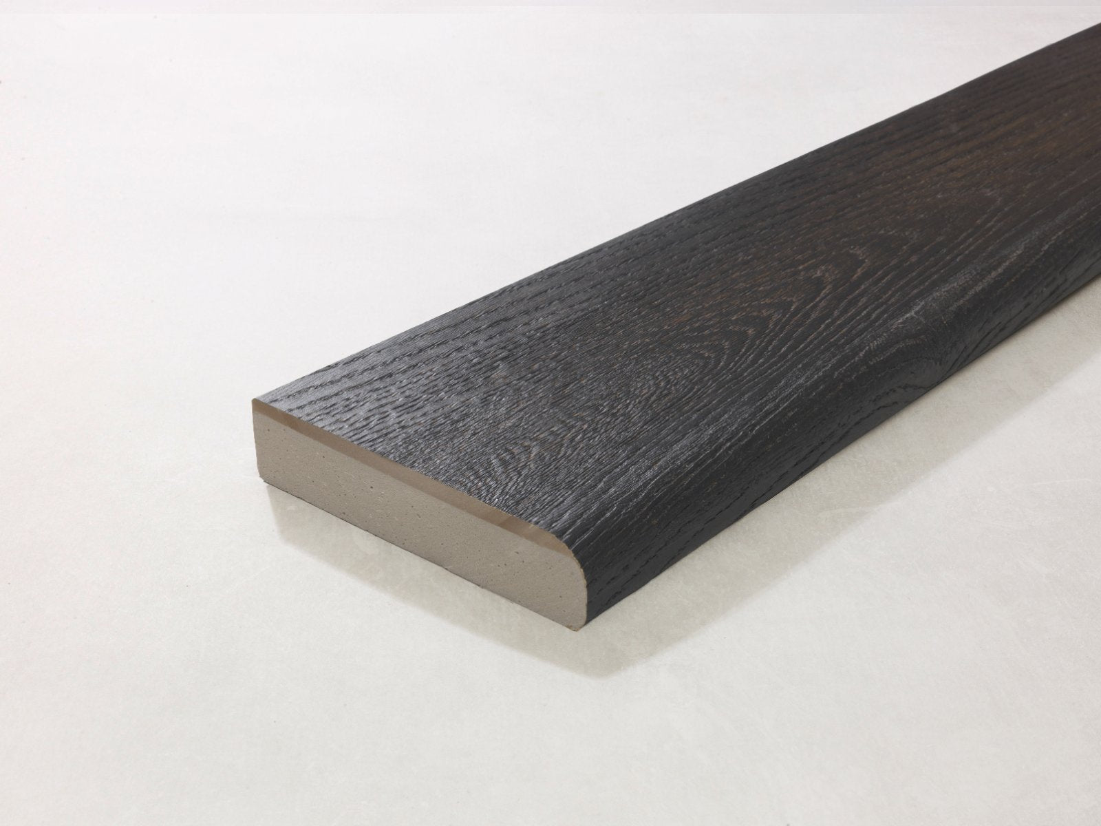 Millboard Bullnose Board Burnt Cedar 3600x150x32mm