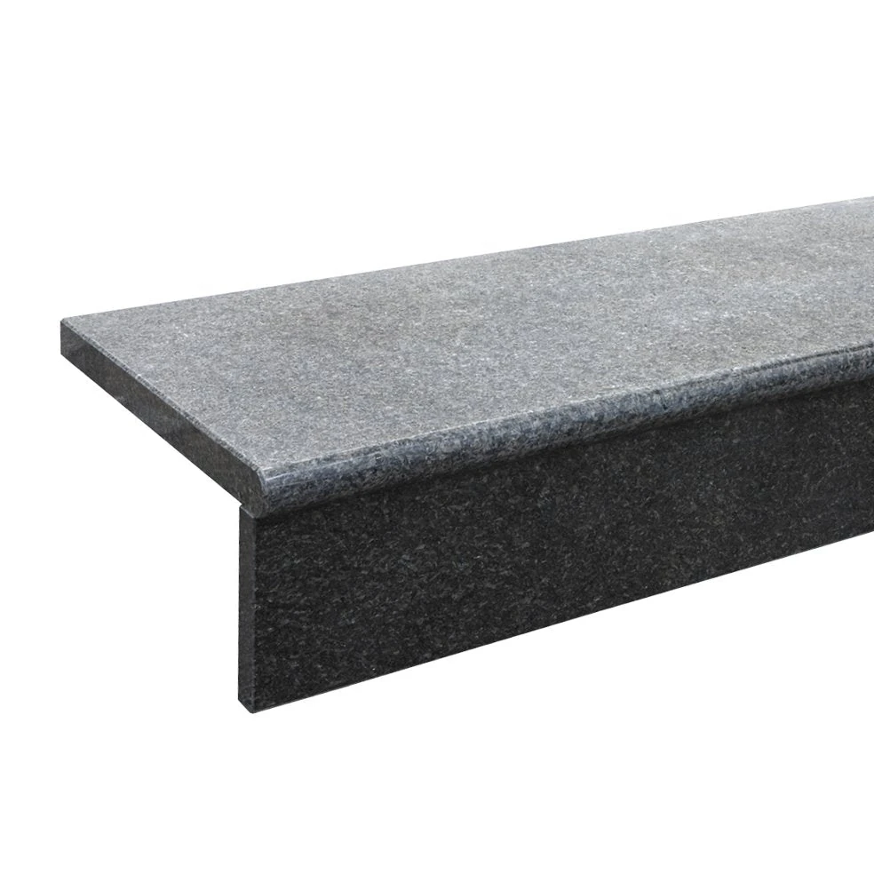 Opstap En Stootbord Pacific Black Honed 100x35x3cm