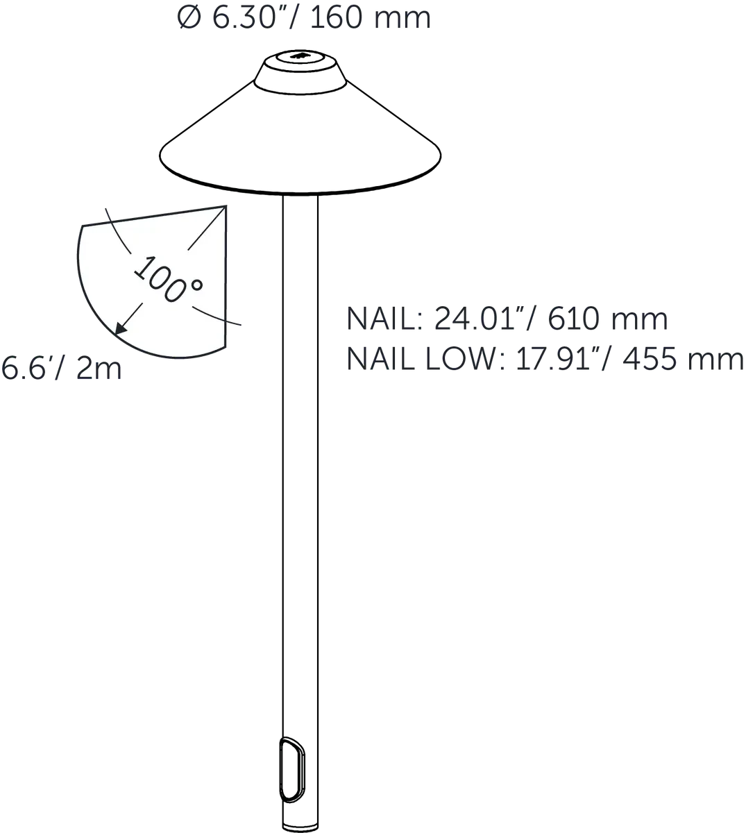 In-Lite NAIL 46cm Low 12V