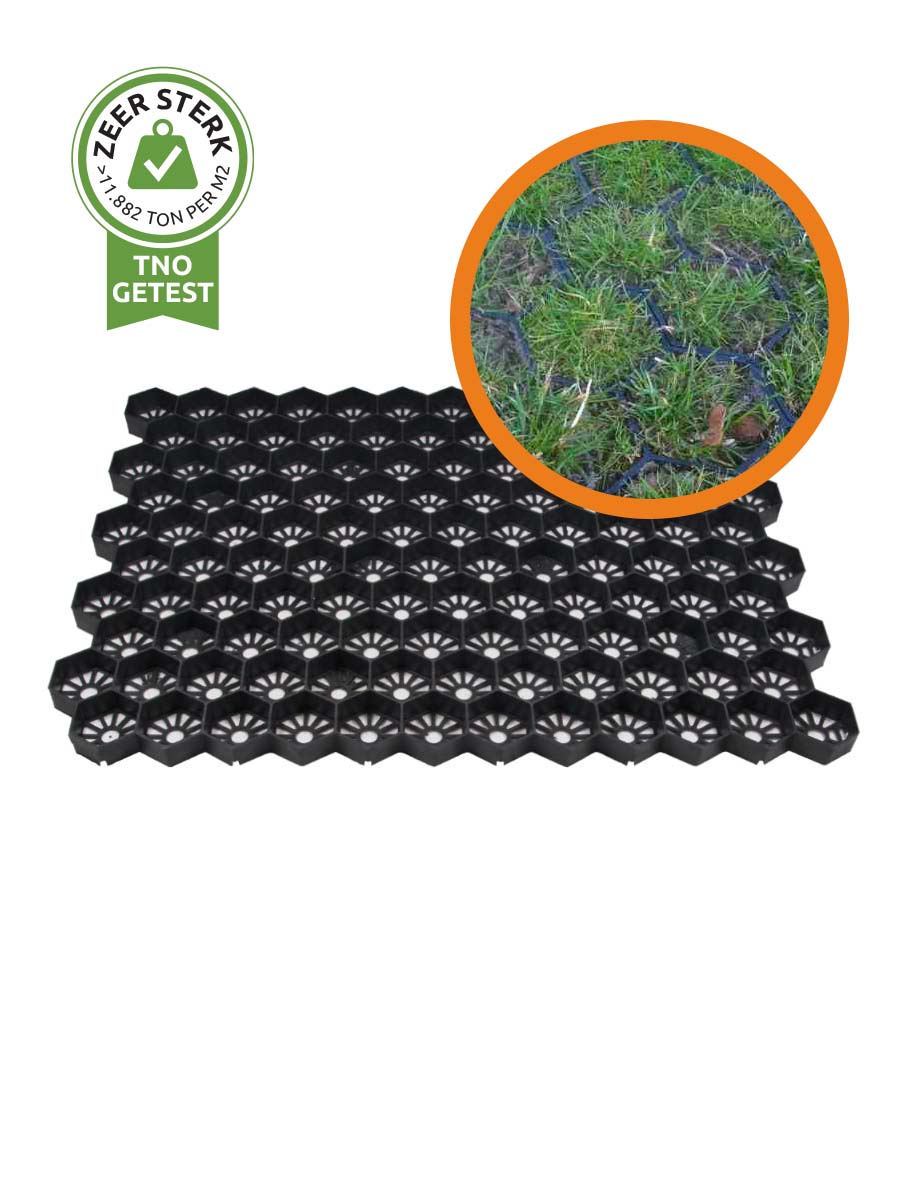 Grasroosters Easygravel® 3XL zwart per m²