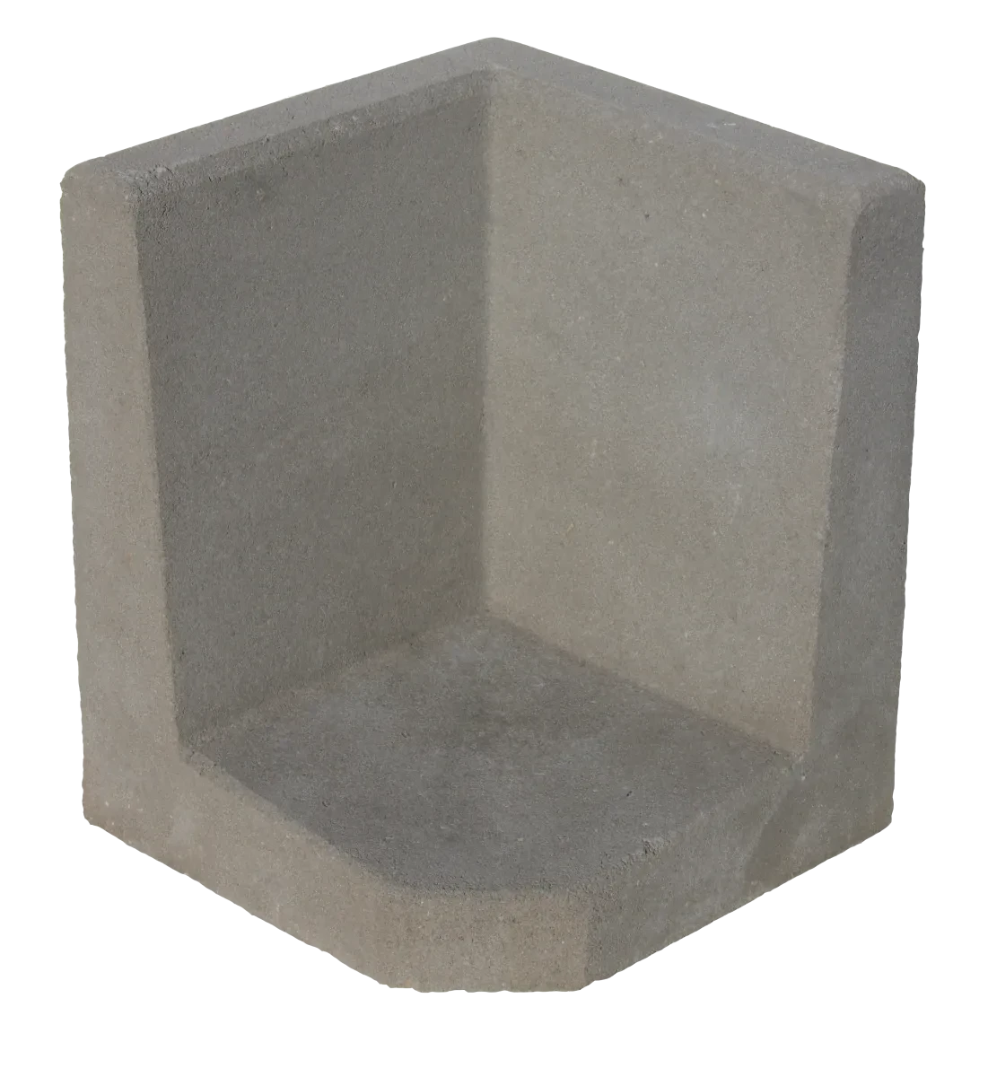 L-Hoekelement 40x100x40cm Grijs